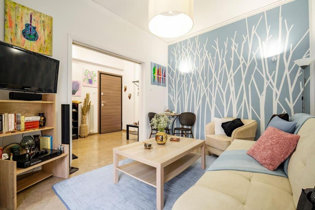 Athens Paradise Cozy 53 Sqm Apartament Near To Metro Luaran gambar